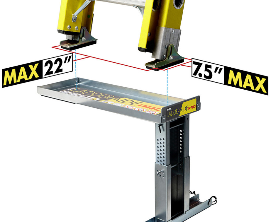 taquet d'escalier Ladder-Aide Pro avec mesure